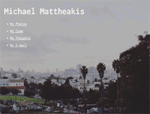 Tablet Screenshot of mattheakis.com